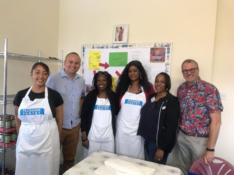 With the Peckham Pantry team on Wednesday