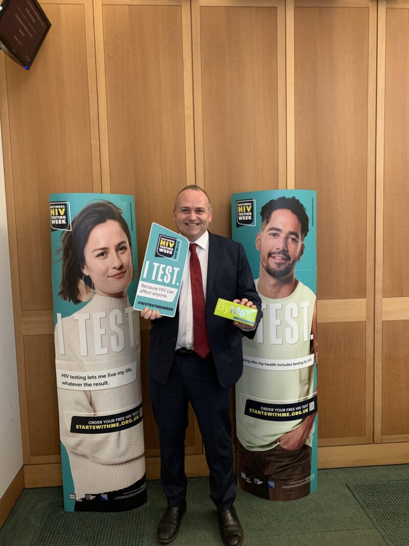 I helped mark the 10th HIV testing week in Parliament to help boost testing and hope my report is useful locally! 